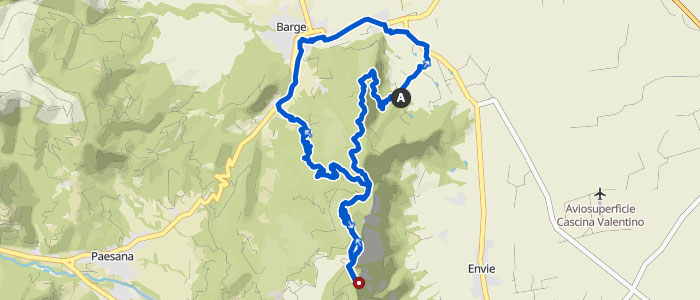Giro in bici alla croce di Envie, salita da Mondarello